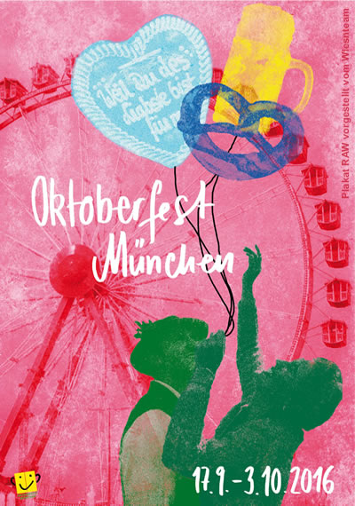 Oktoberfestplakat - Munich official party poster - Neues Wiesnplakat der Stadt München (RAW)