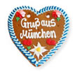 Lebkuchenherz - Gruss aus München